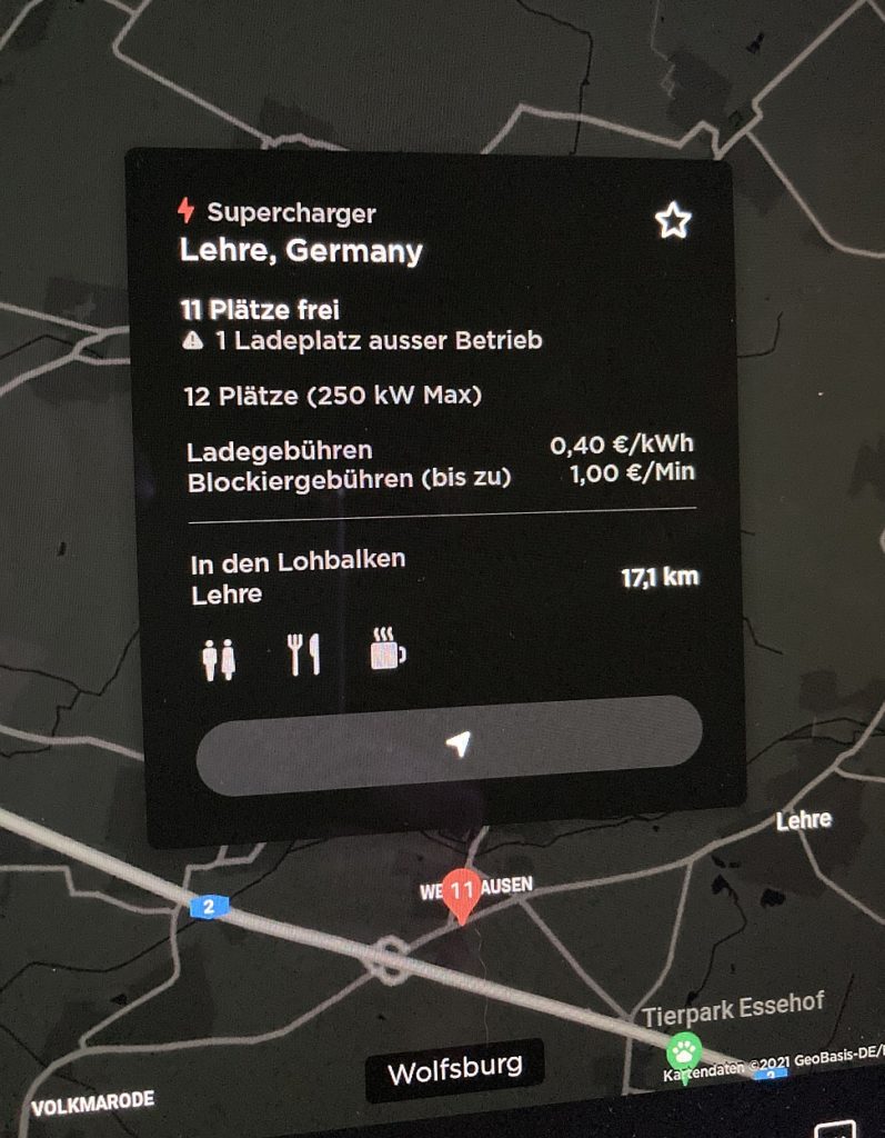 Supercharger Wolfsburg in Betrieb